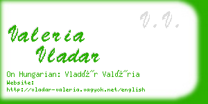 valeria vladar business card